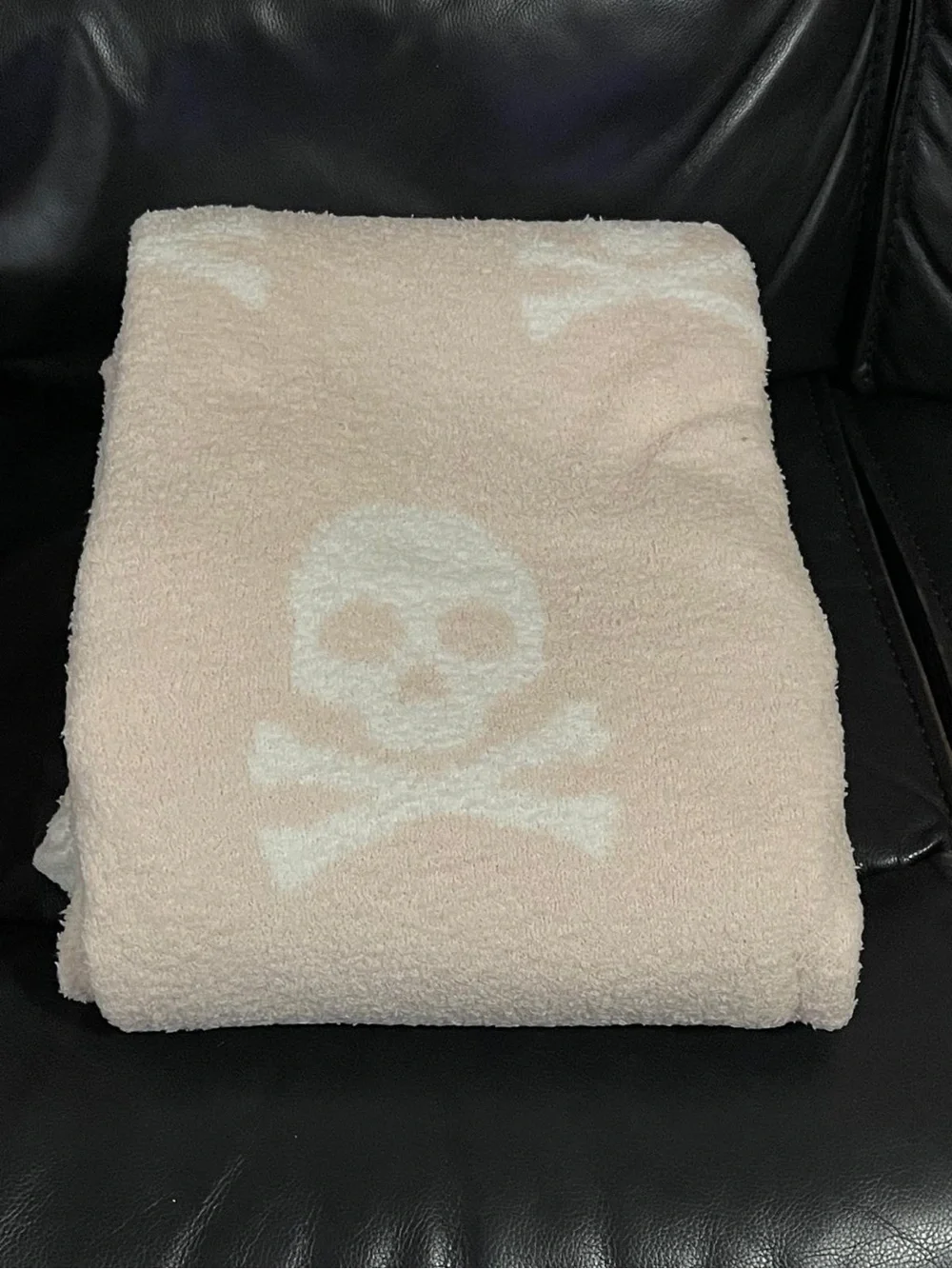 Cupcakes and Cashmere Pink Skull Throw - Halloween Pink Skulls Throw